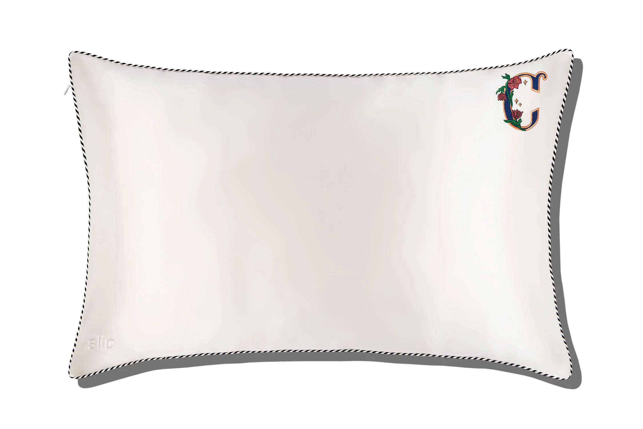 Initial Collection White Queen Zippered Pillowcase - Image 6
