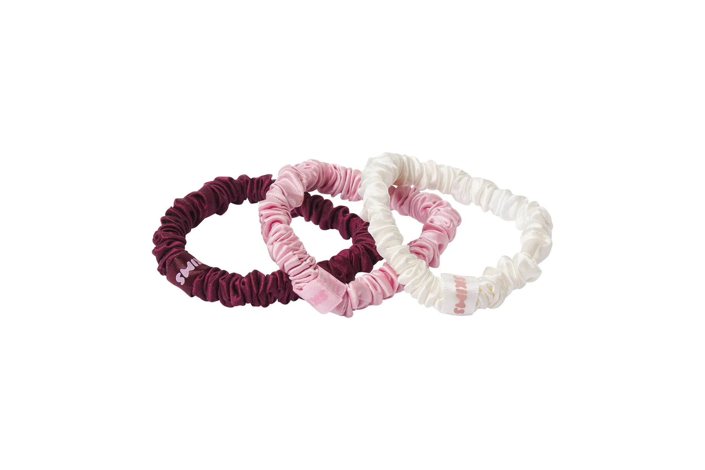 Slip x Skims Trio Scrunchie Cracker - Bubblegum Bow Fairisle - Image 3