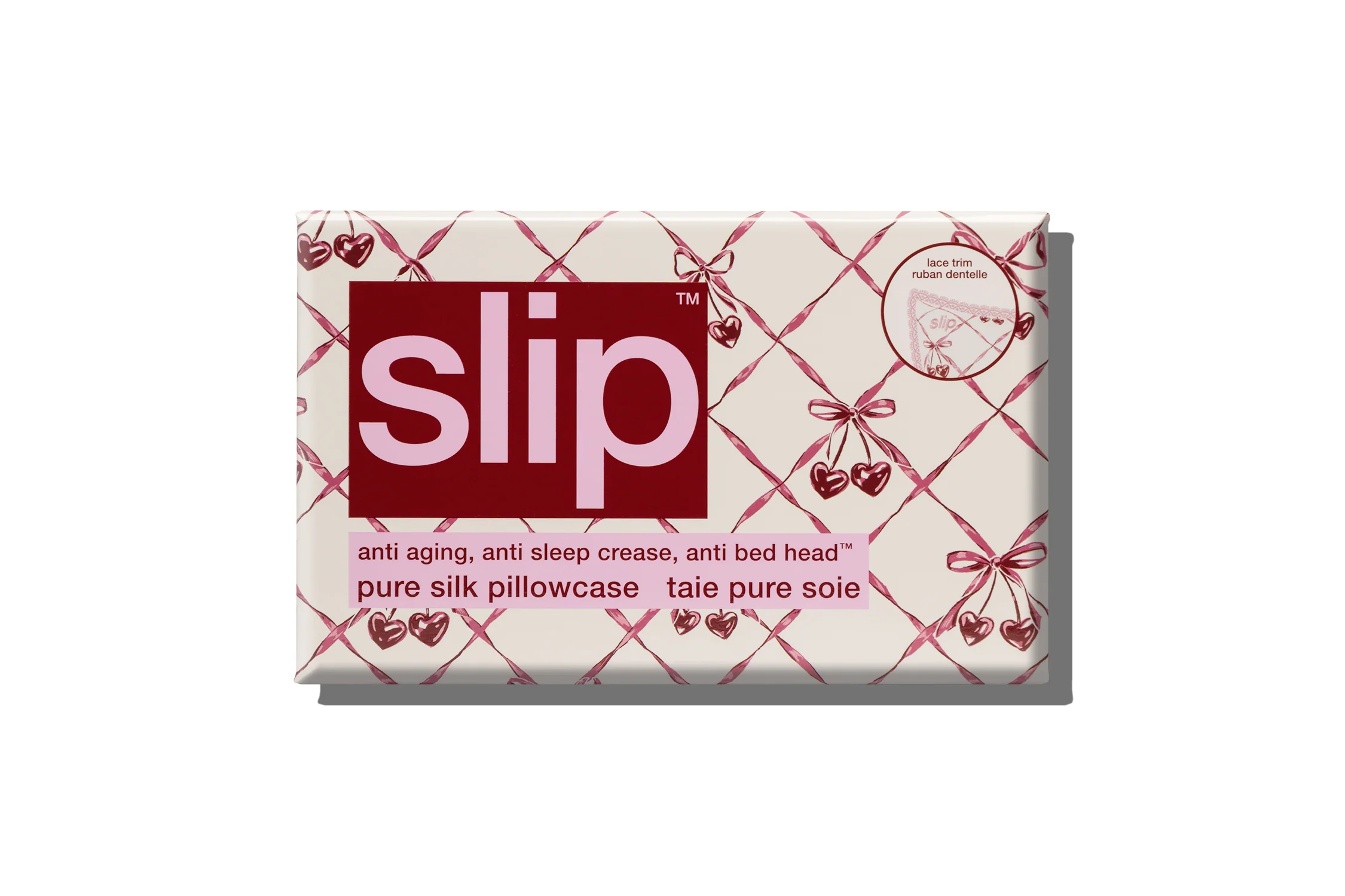 Sweet Cherry Queen Zippered Pillowcase with Lace Trim - Image 3